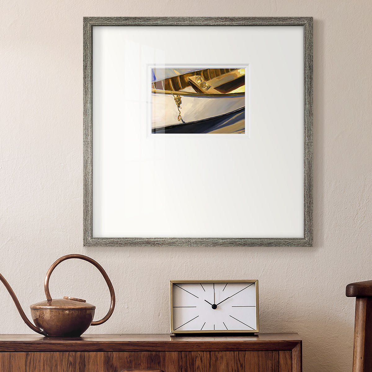 Golden Cano III Premium Framed Print Double Matboard