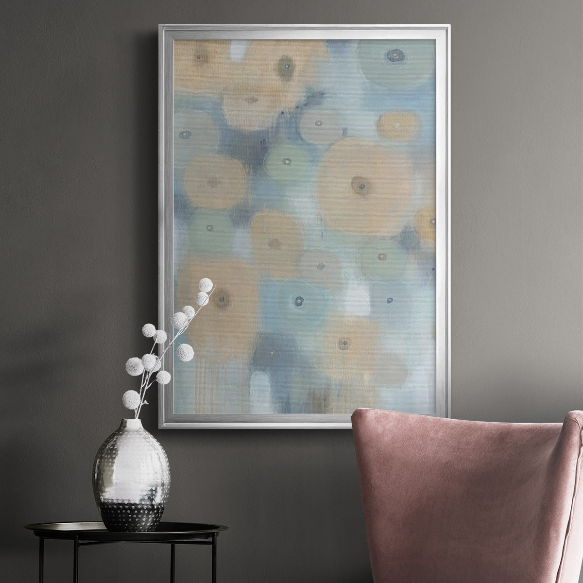 Spinning Wheels I - Modern Framed Canvas Print