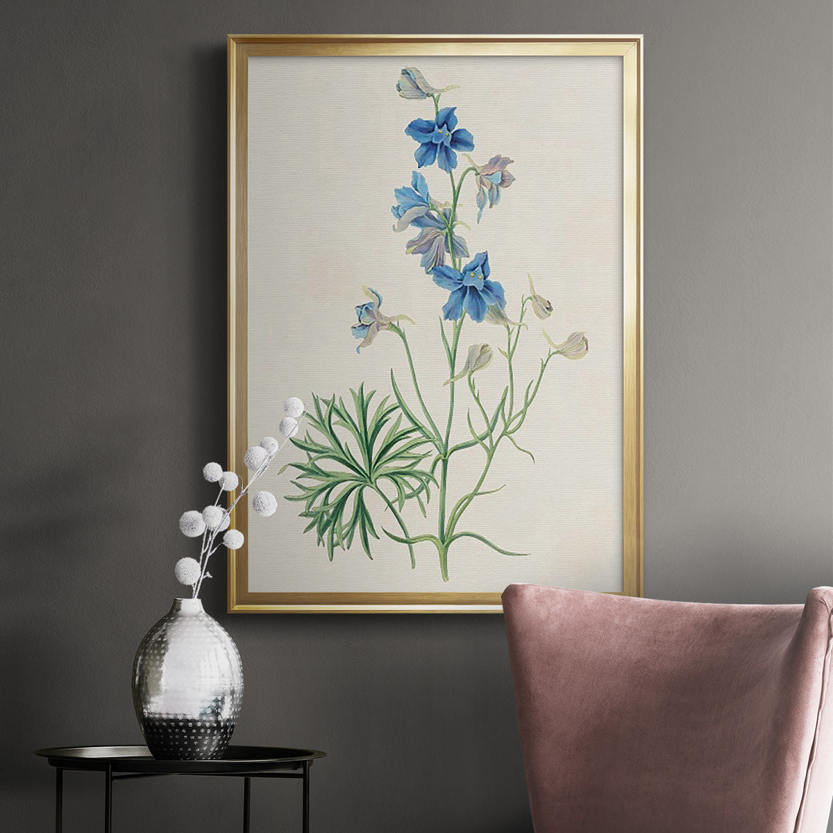 Flowers of the Seasons II - Modern Framed Canvas Print