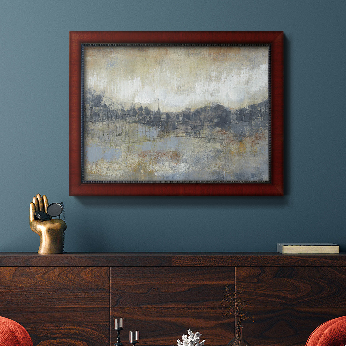 Cool Grey Horizon I Premium Framed Canvas- Ready to Hang