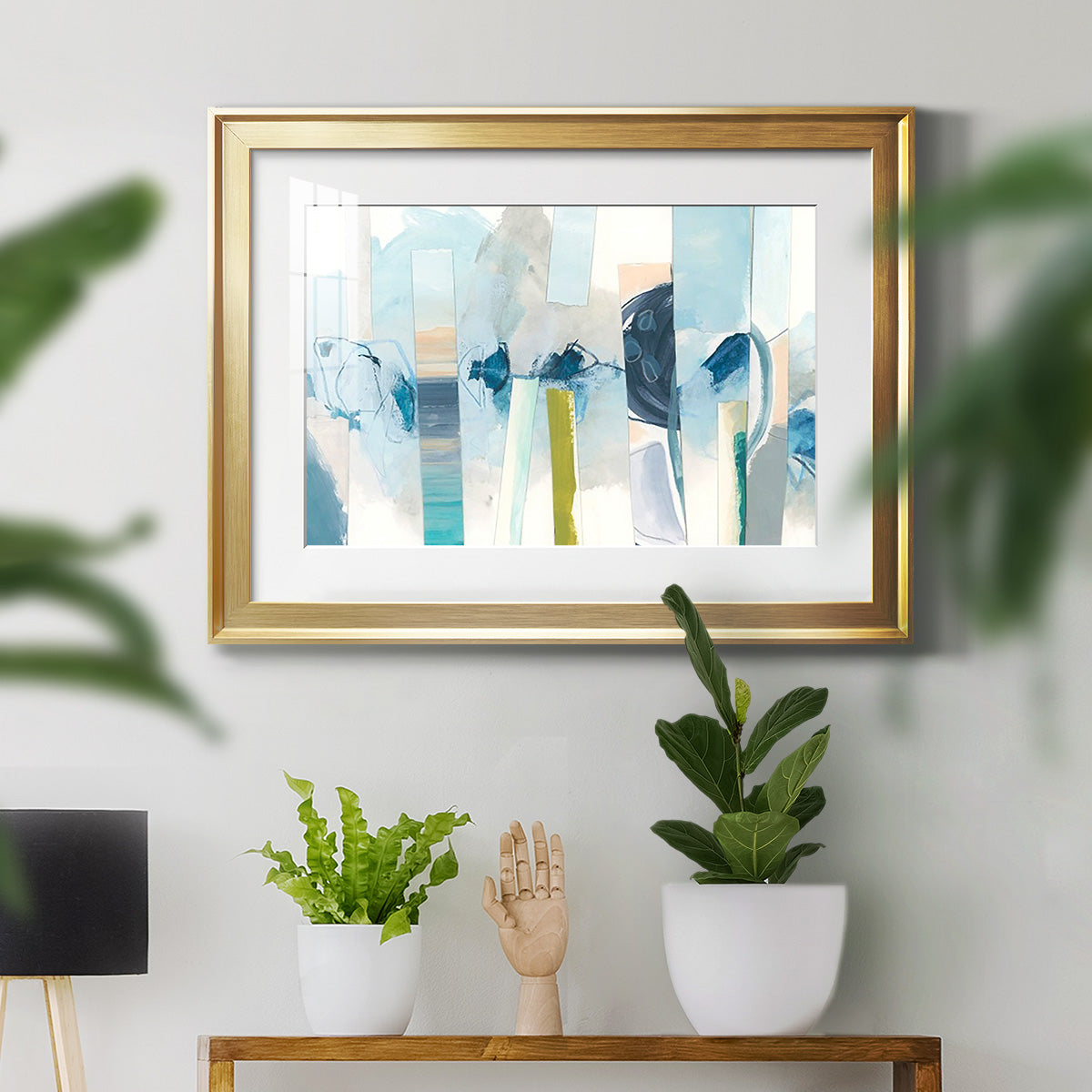 Liquid Strata I - Modern Framed Art Print