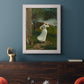 Narrative religious genre scene by Winslow Homer in an ornate weathered white frame displayed in a dark-toned interior setting.
