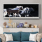 Horse Motion X - Floater Framed Canvas Print