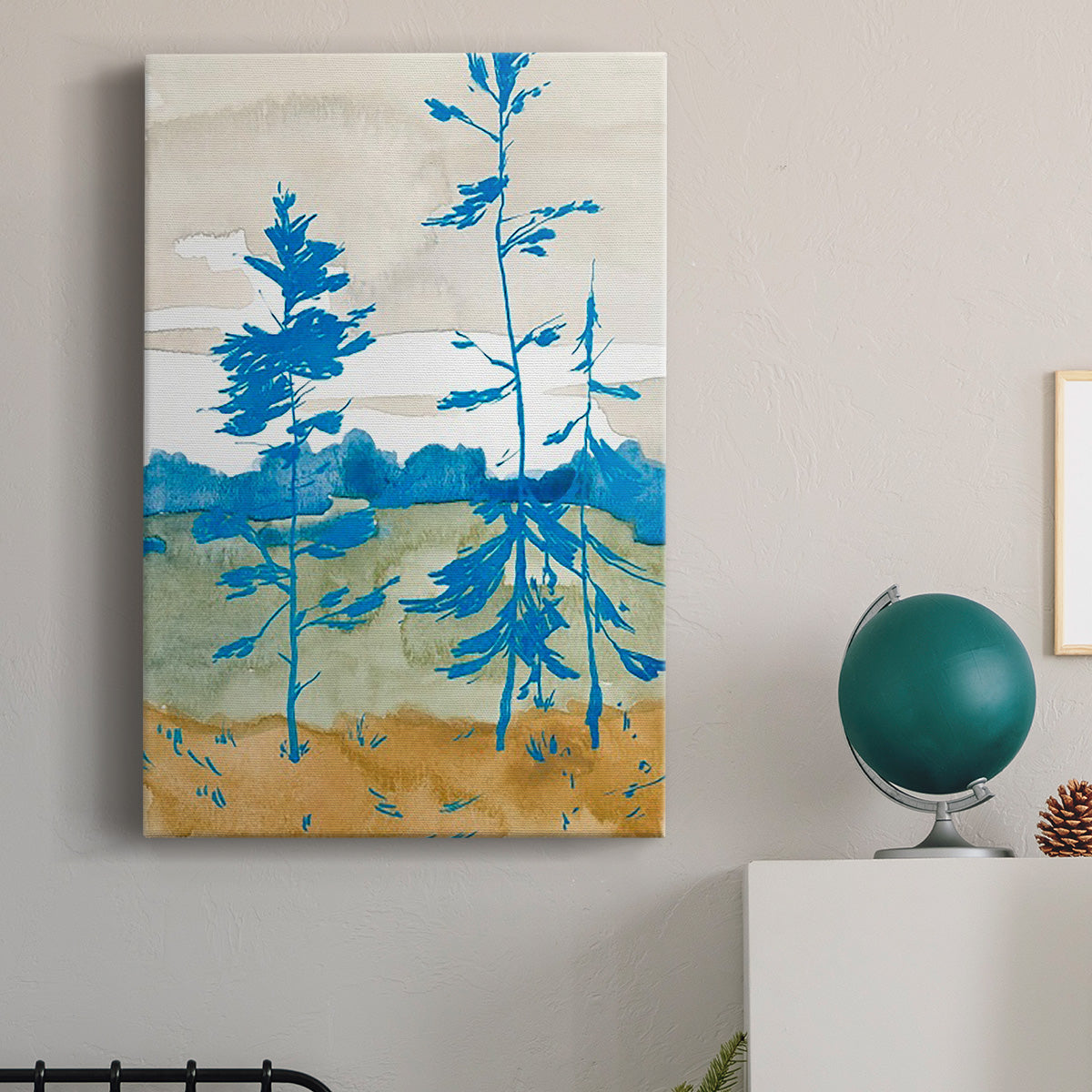 Cerulean Spruce II - Canvas Art Print