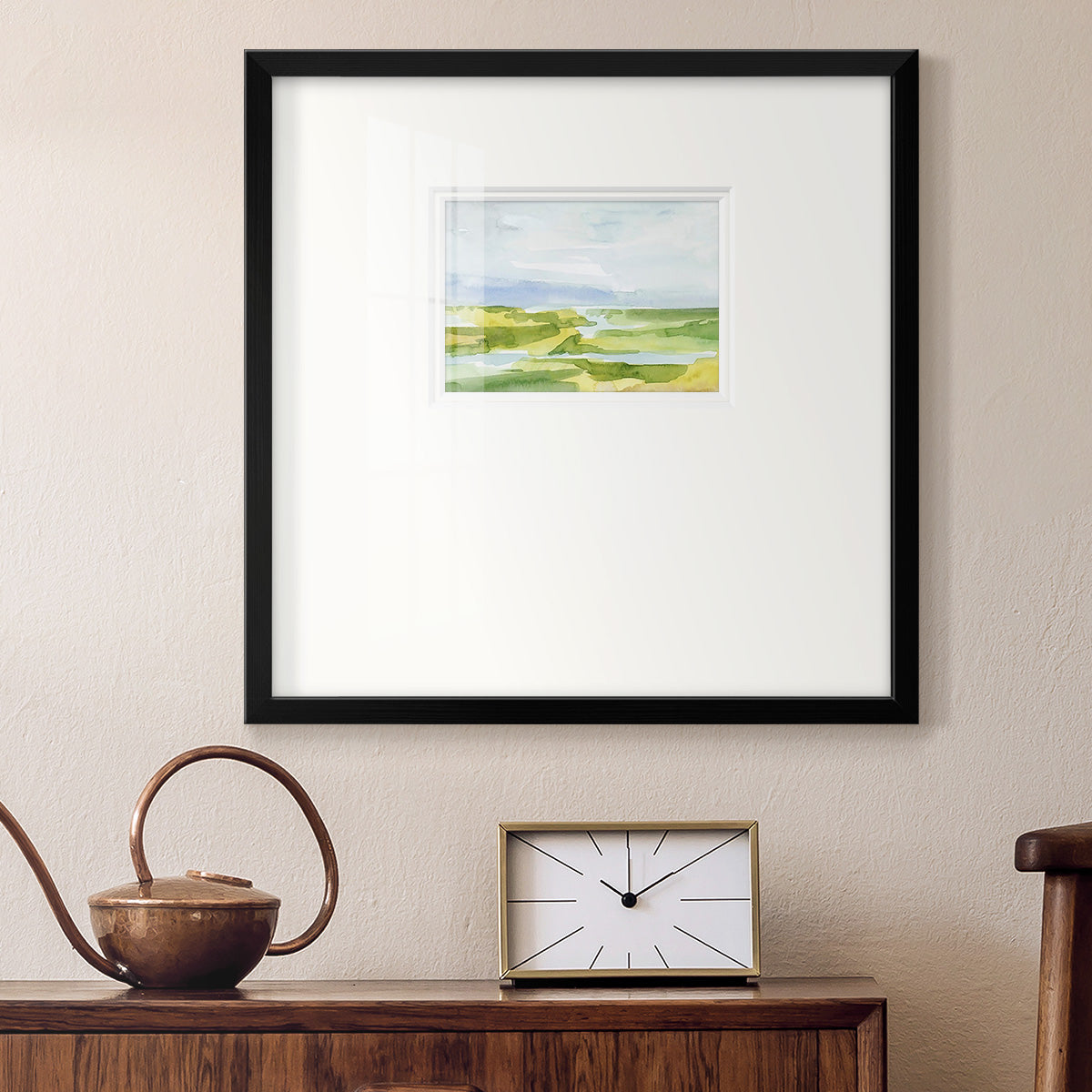 Watery Lowlands III Premium Framed Print Double Matboard