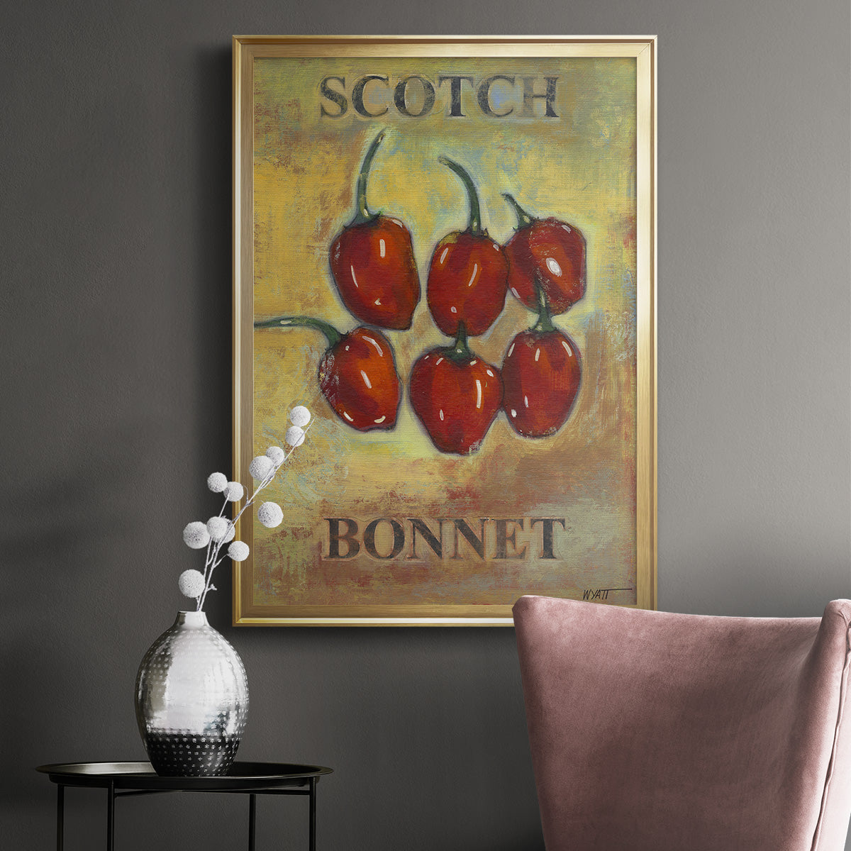 Scotch Bonnet - Modern Framed Canvas Print