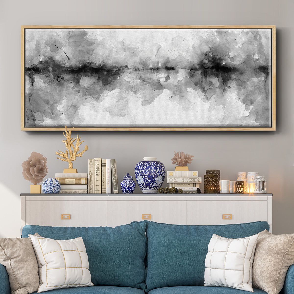 Island Mist - Floater Framed Canvas Print