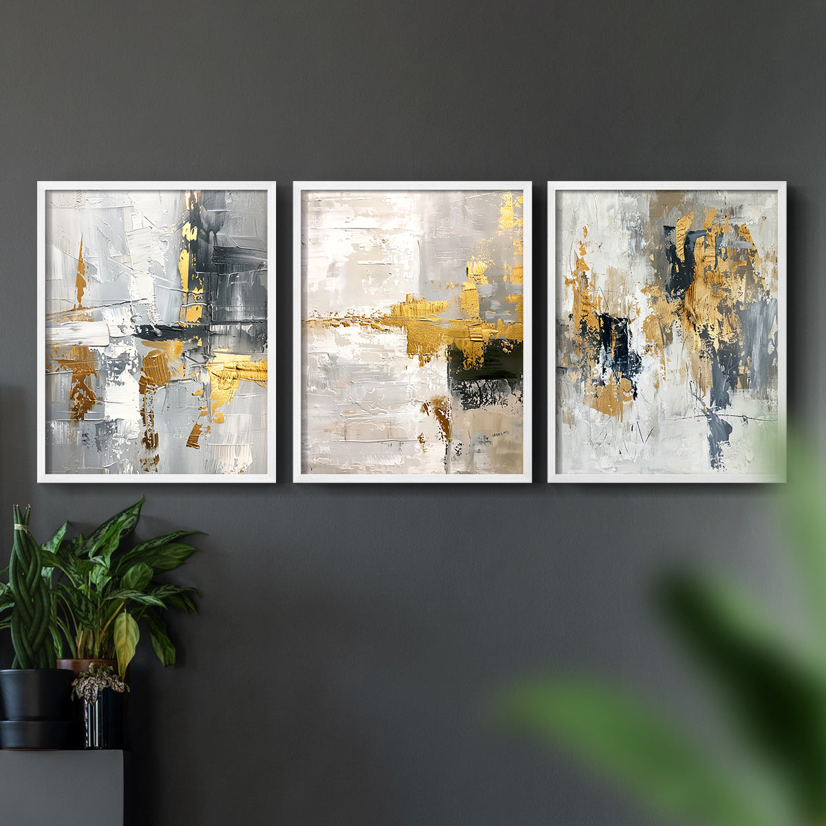 Abstract Series CLXIII - Restickable Framed Art Set