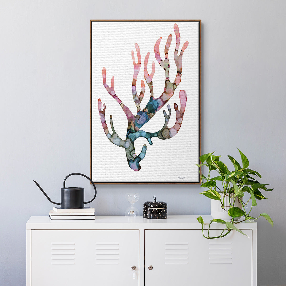 Sea Coral II Framed Premium Gallery Wrapped Canvas - Ready to Hang