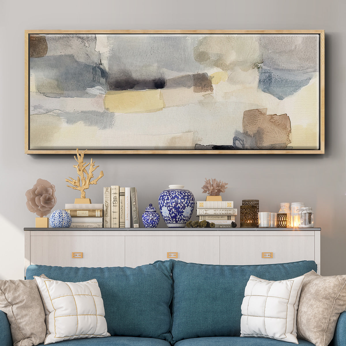 Eventide Sunset I - Floater Framed Canvas Print