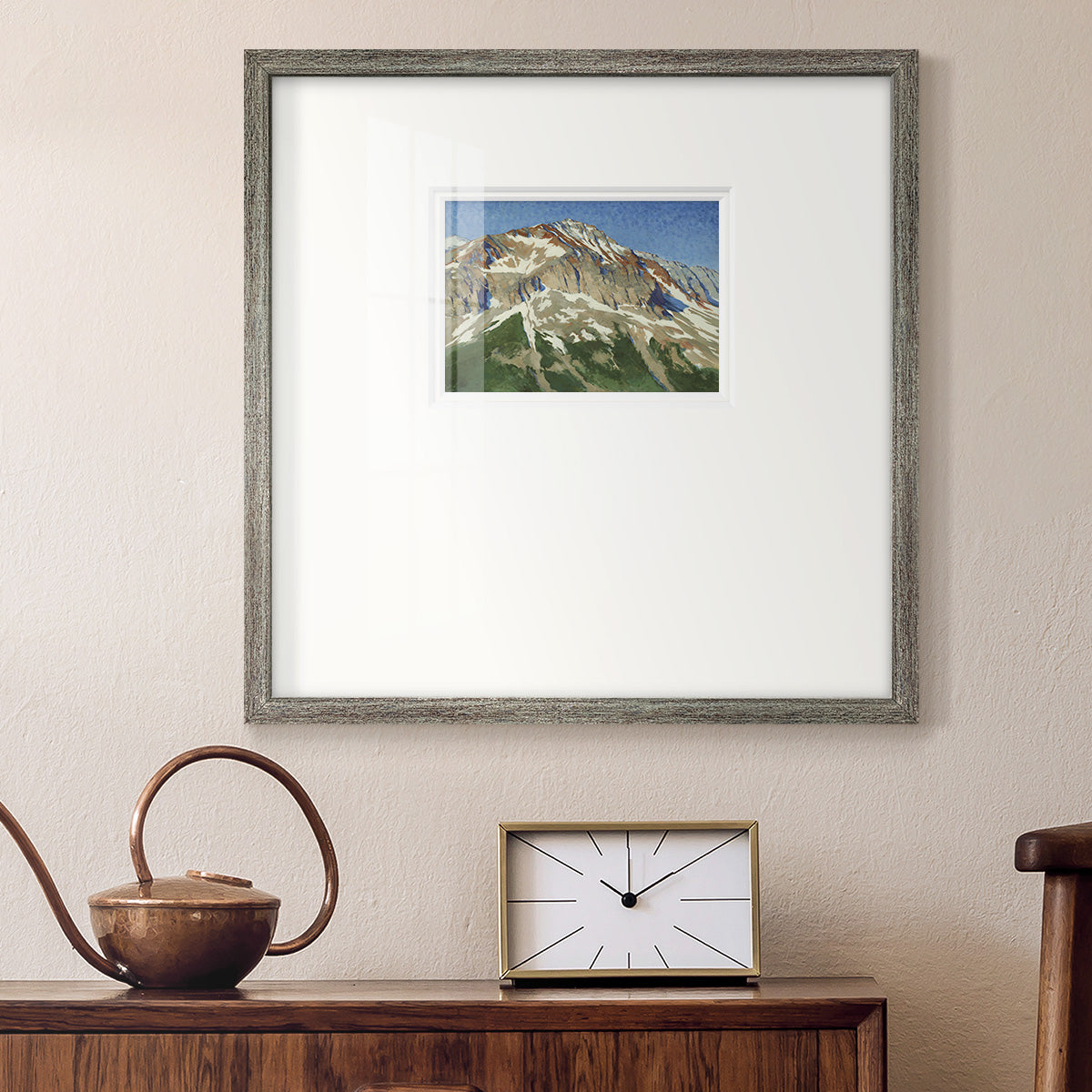 Vermillion Ascent- Premium Framed Print Double Matboard