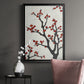 Red Berry Branch II - Modern Framed Canvas Print