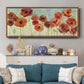 Warm Meadow Poppies - Floater Framed Canvas Print