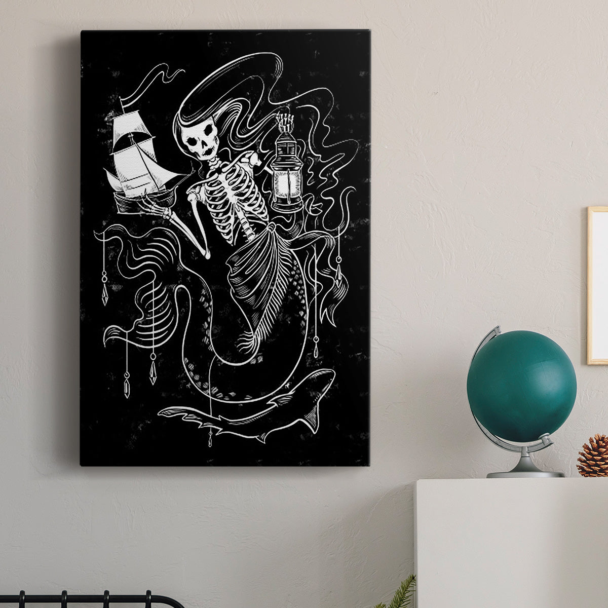 Pirate Mermaids I Premium Gallery Wrapped Canvas - Ready to Hang