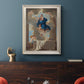 Classical religious depiction of the Assumption of the Virgin by Nicolas Poussin in an ornate champagne frame displayed in a dark-toned interior setting.