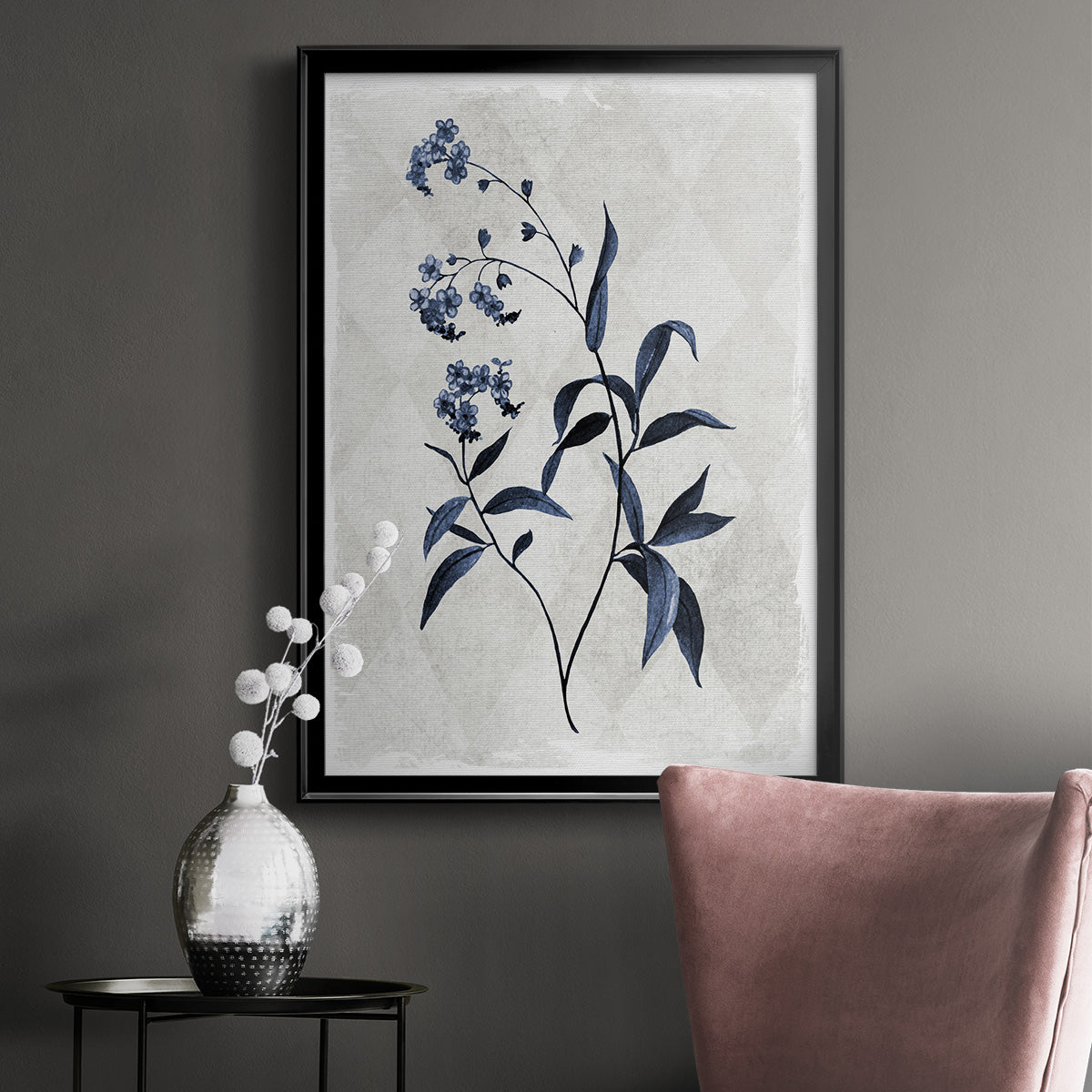 Harlequin Botanical I - Modern Framed Canvas Print