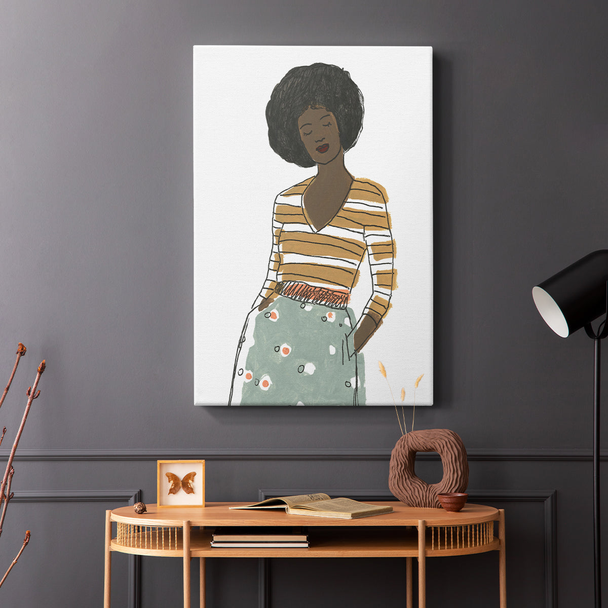Fashion Vignette II - Canvas Art Print
