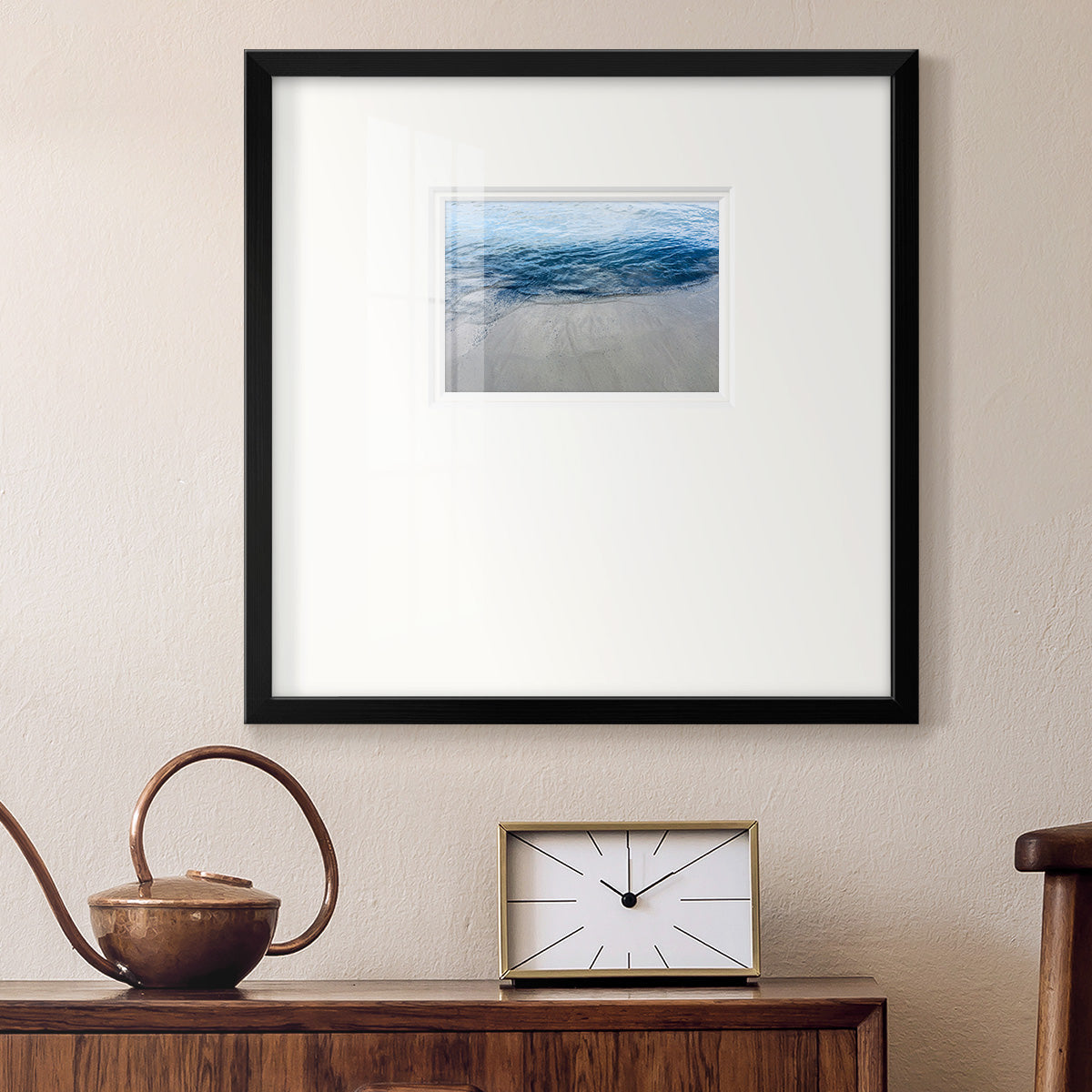 Aegean Blue Water Premium Framed Print Double Matboard