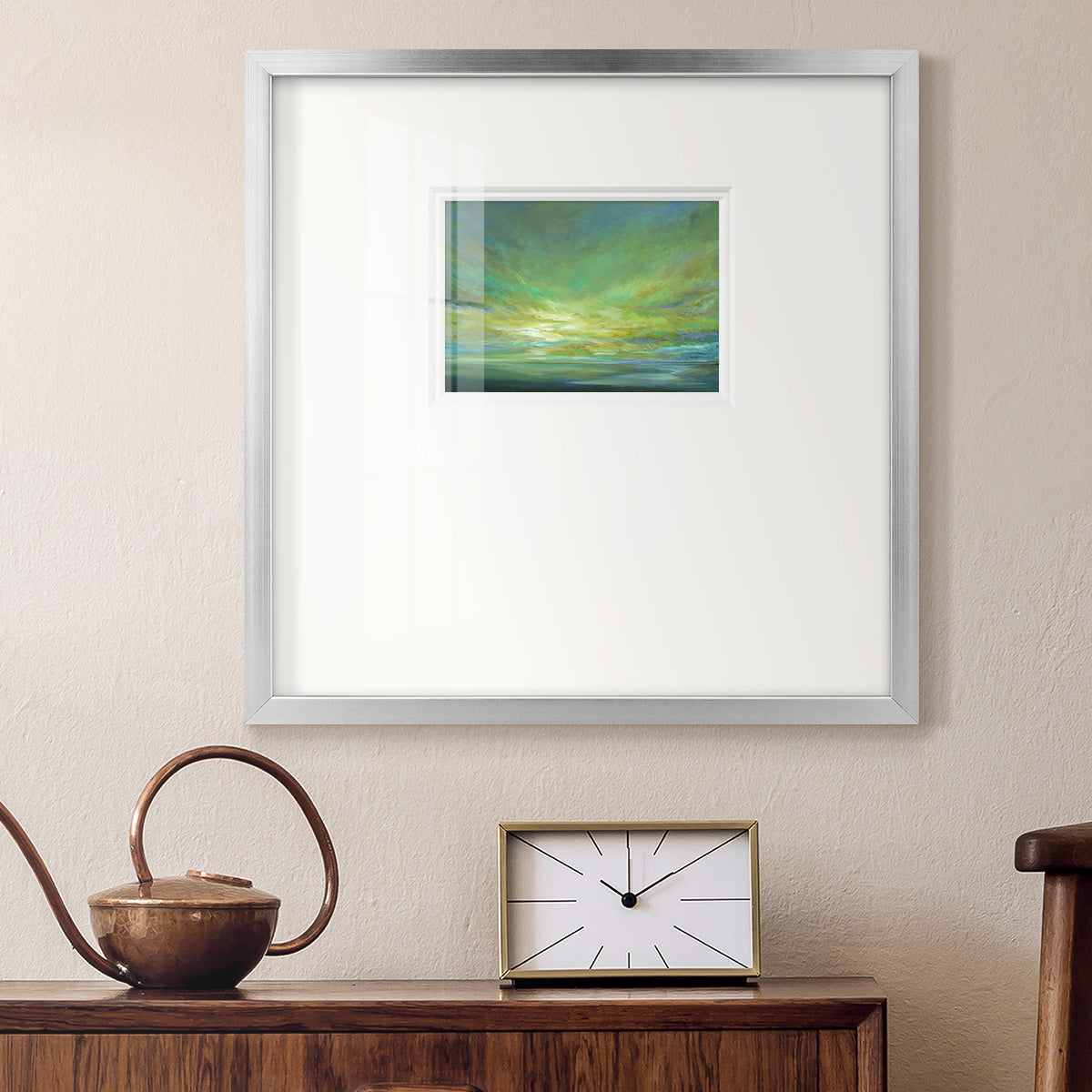 Coastal Views II Premium Framed Print Double Matboard