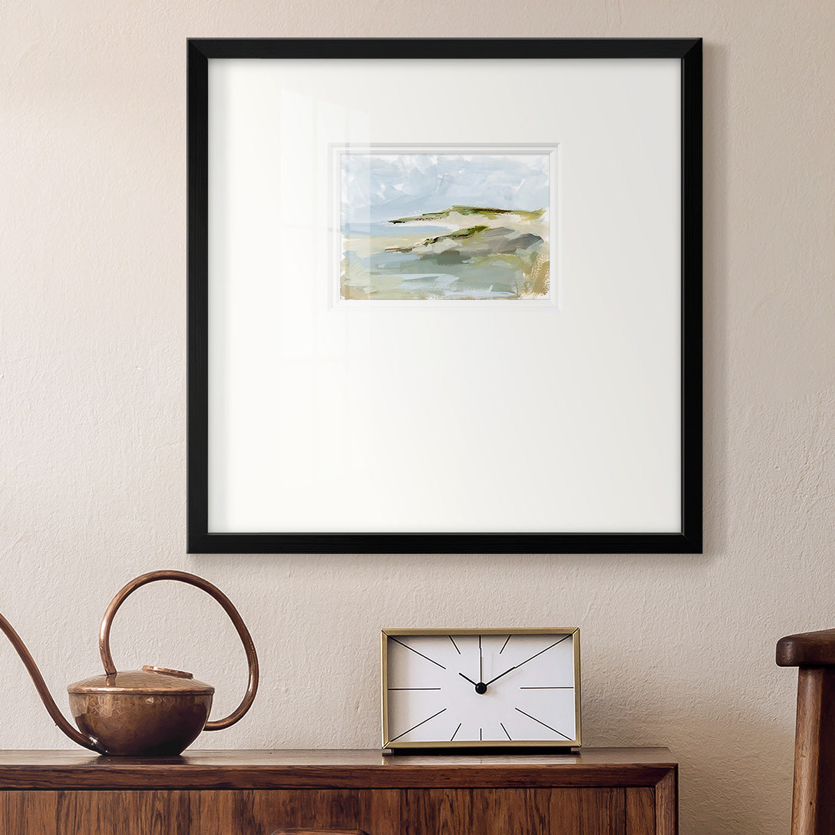 Sea Cove Impression I Premium Framed Print Double Matboard