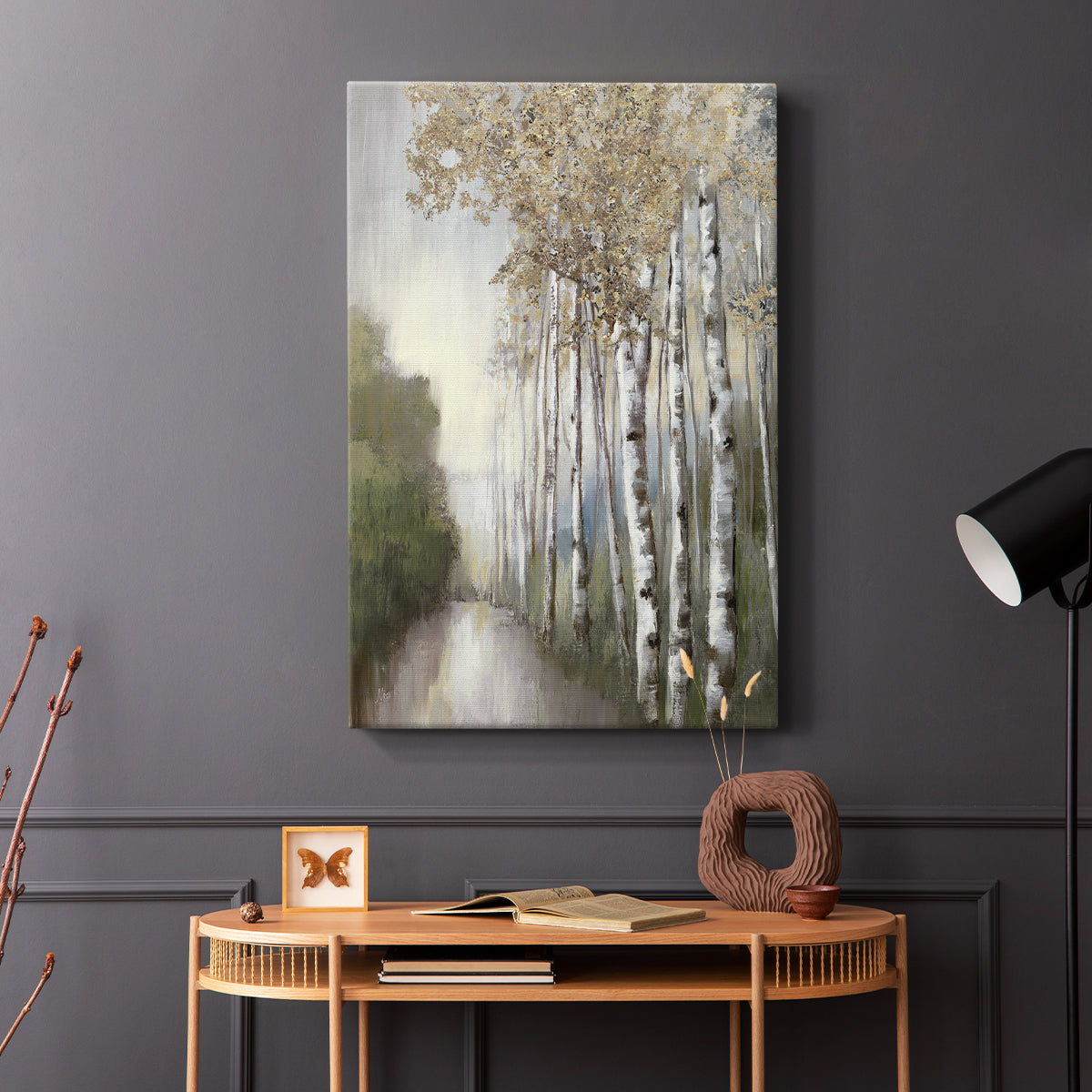 Woodland Walk Neutral - Canvas Art Print