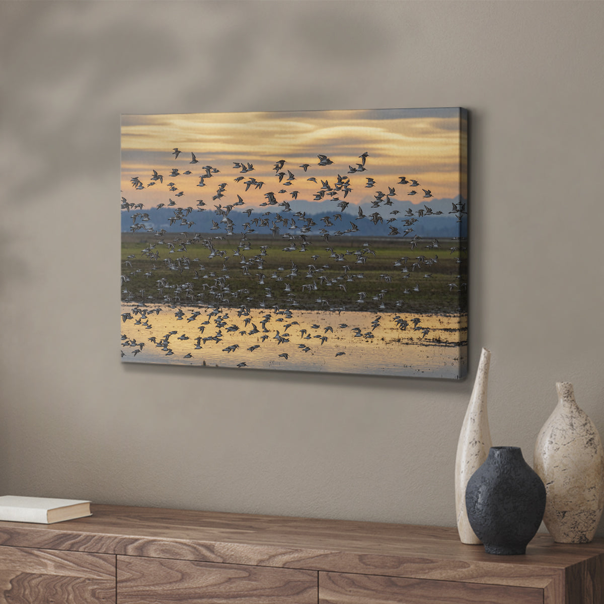 Sunset Flight - Canvas Art Print