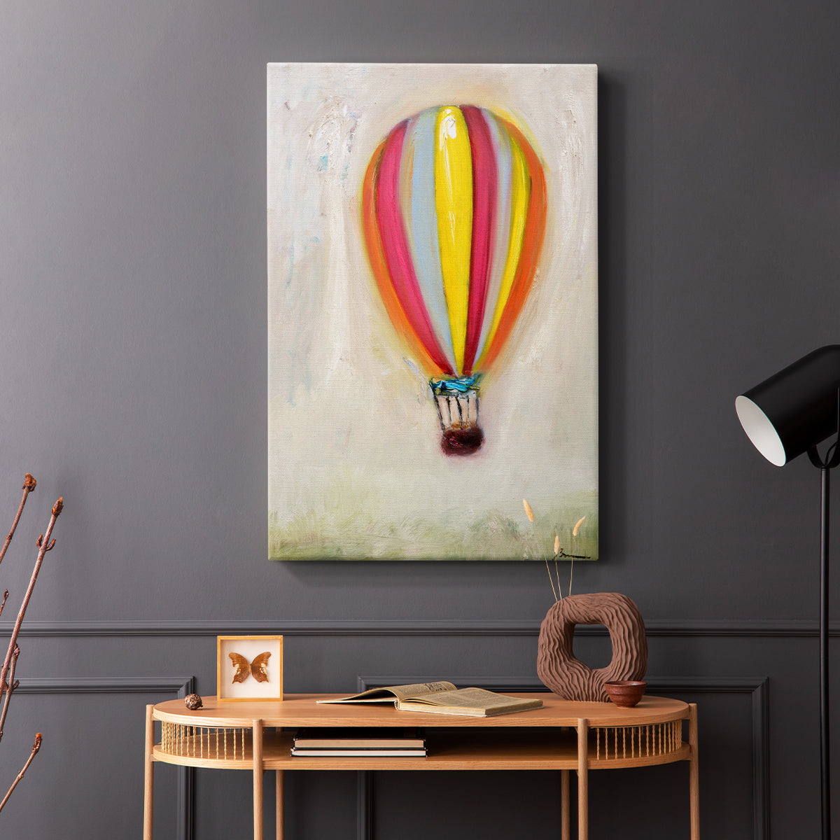 Lucky Hot Air Balloon - Canvas Art Print