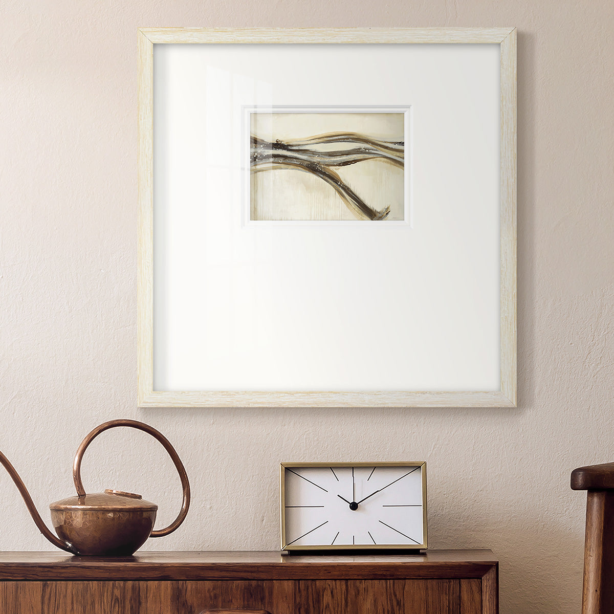 Catching a Metallic Wave- Premium Framed Print Double Matboard