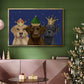 Christmas Labradors, Three Kings - Floater Framed Canvas Print