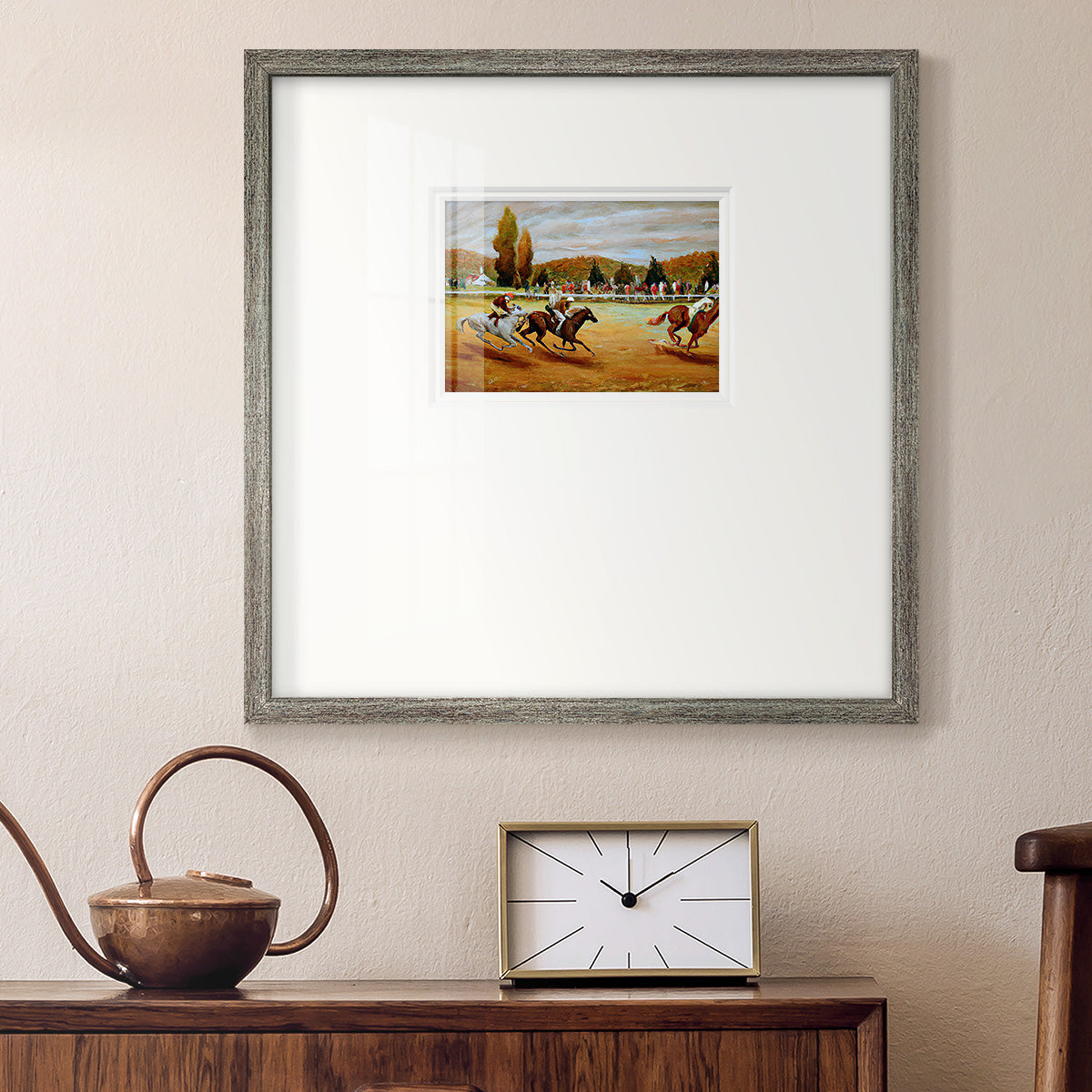 Day at the Races VI Premium Framed Print Double Matboard