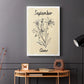 Birth Month IX - Canvas Art Print