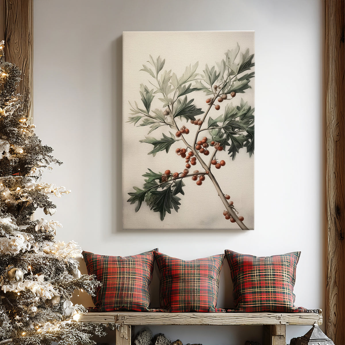 Sugar Pines Green - Canvas Art Print
