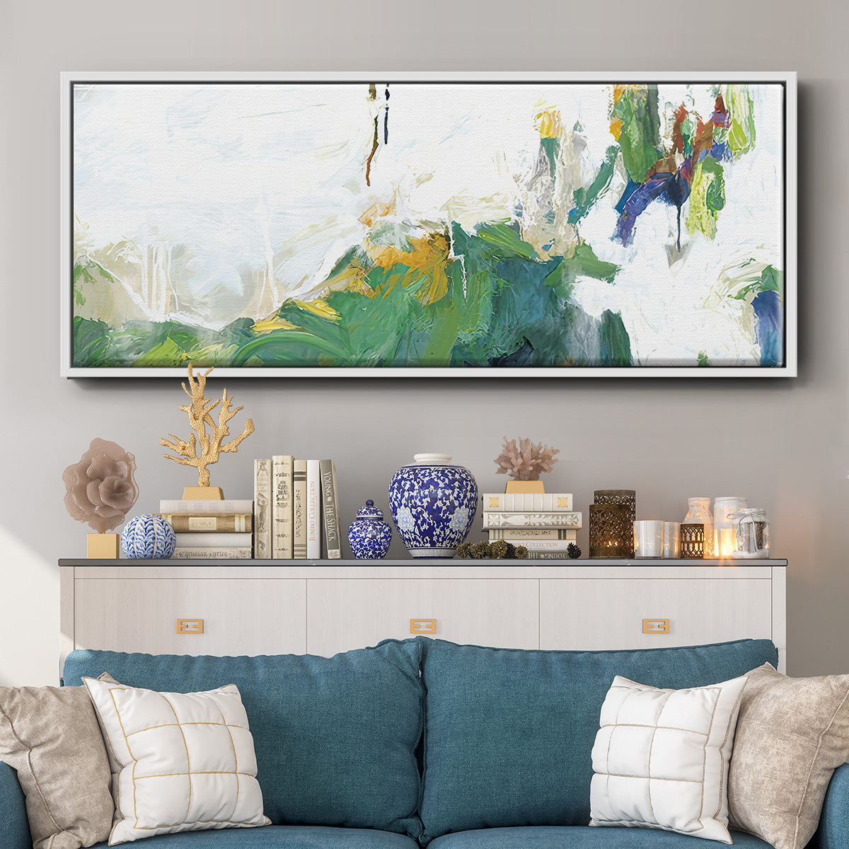 Hints of Spring - Floater Framed Canvas Print