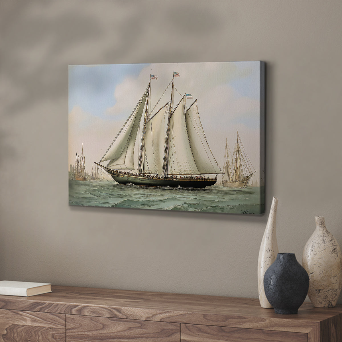 Vintage Ship XLVI - Canvas Art Print
