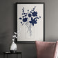 Indigo Sketch Bouquet I - Modern Framed Canvas Print