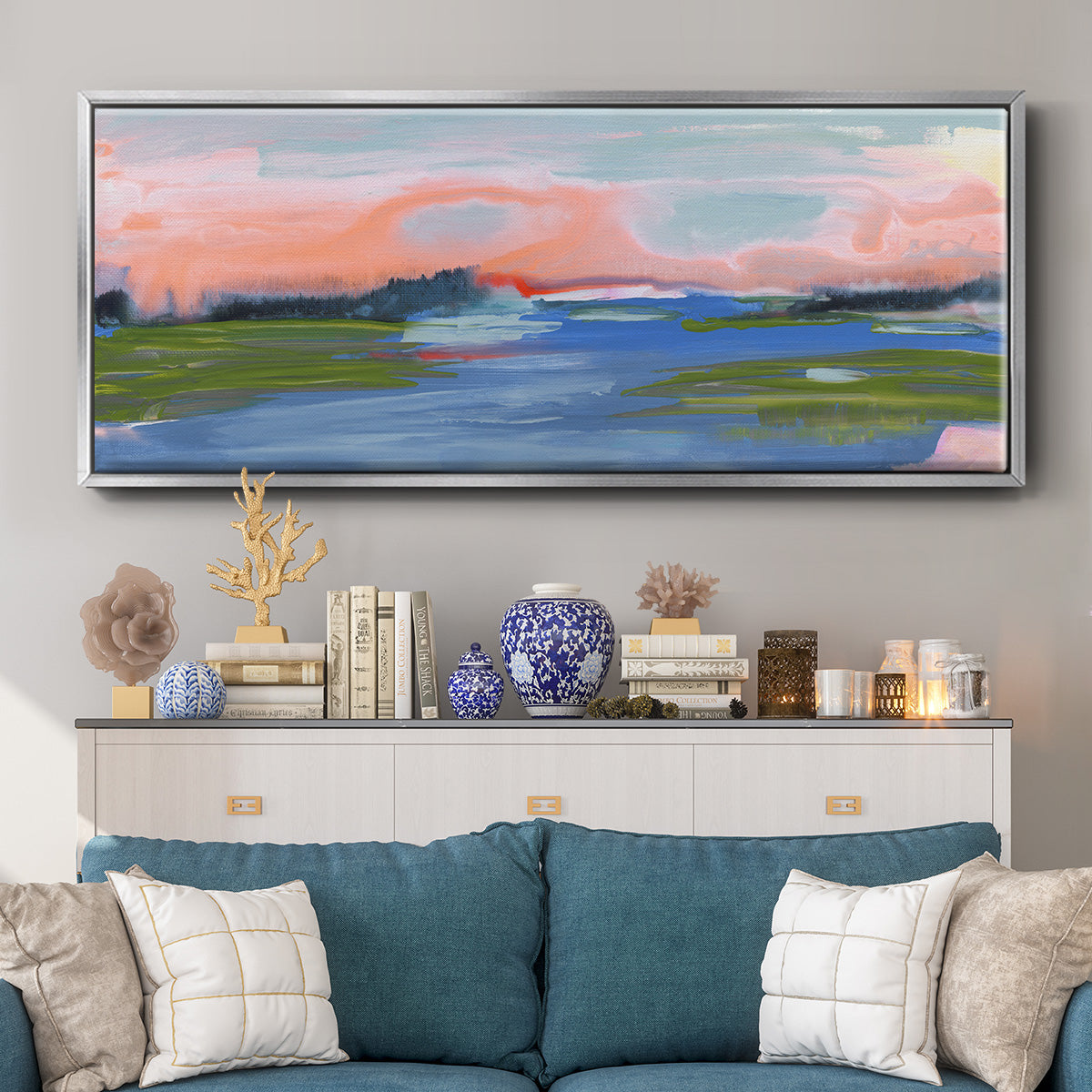 Kattskill Bay I - Floater Framed Canvas Print