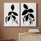 Silhouette Garden I Premium Gallery Wrapped Canvas - Ready to Hang - Set of 2