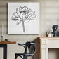 Peony Contour II - Canvas Art Print