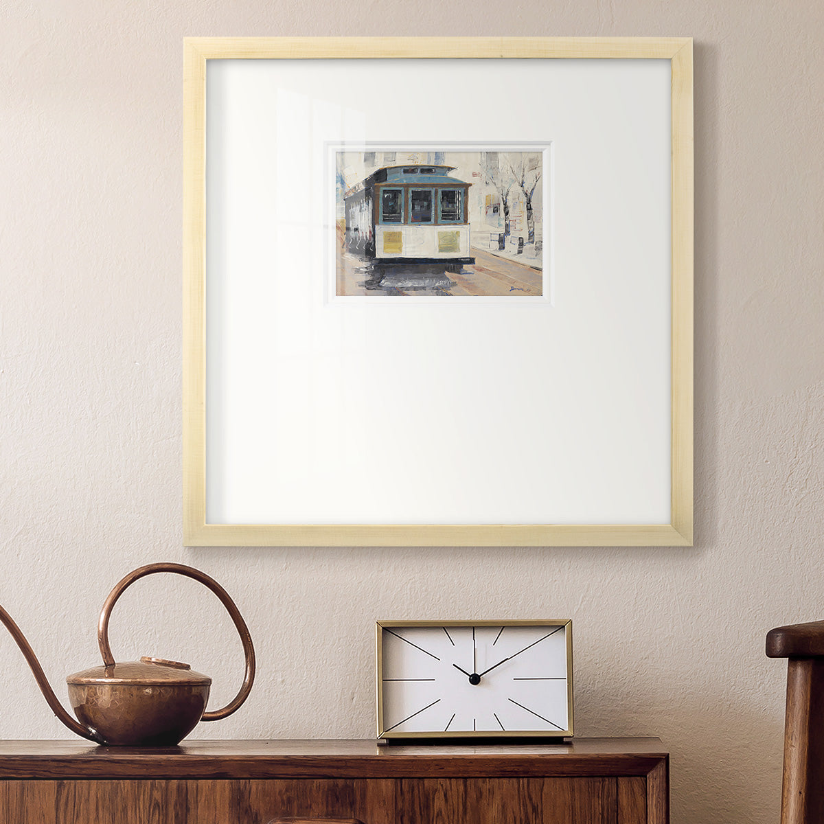 Cable Town- Premium Framed Print Double Matboard