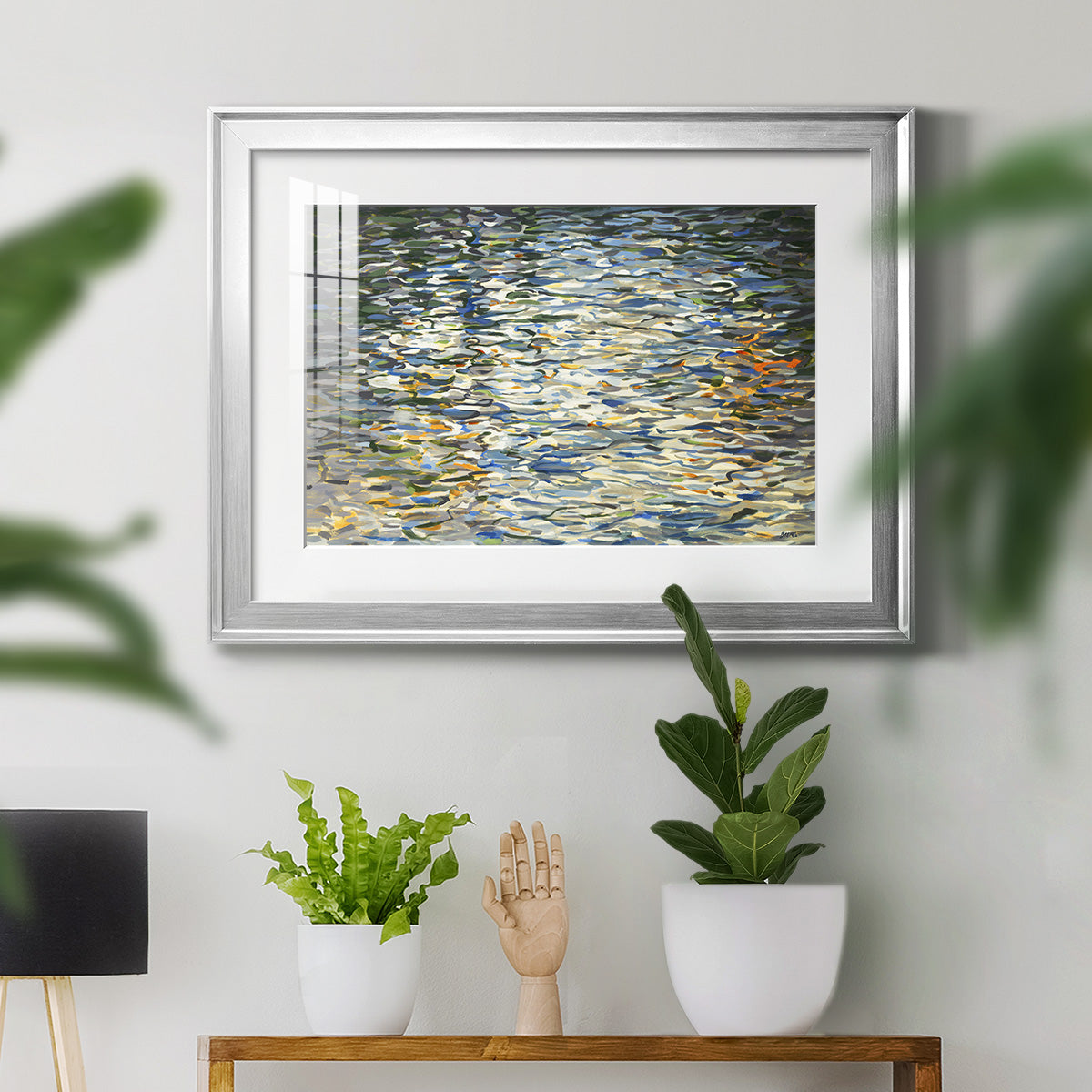 Water Reflections - Modern Framed Art Print