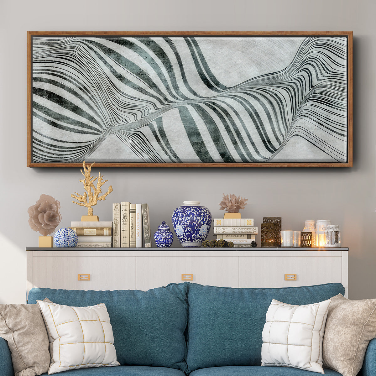 Forme de Bulle - Floater Framed Canvas Print