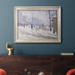 Snow, Boulevard de Clichy, Paris - Ornate Framed Canvas Print