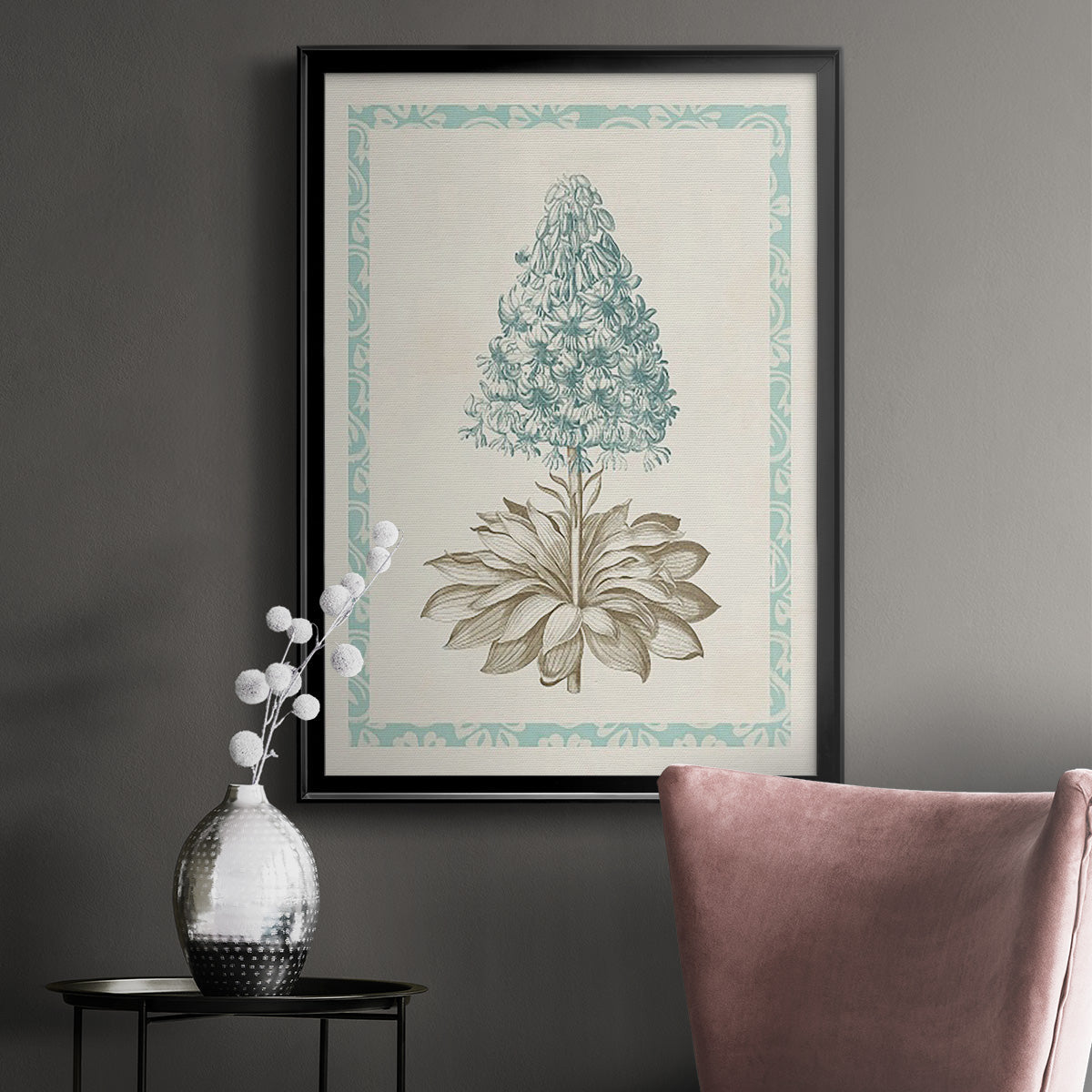 Willow Blue Besler VI - Modern Framed Canvas Print