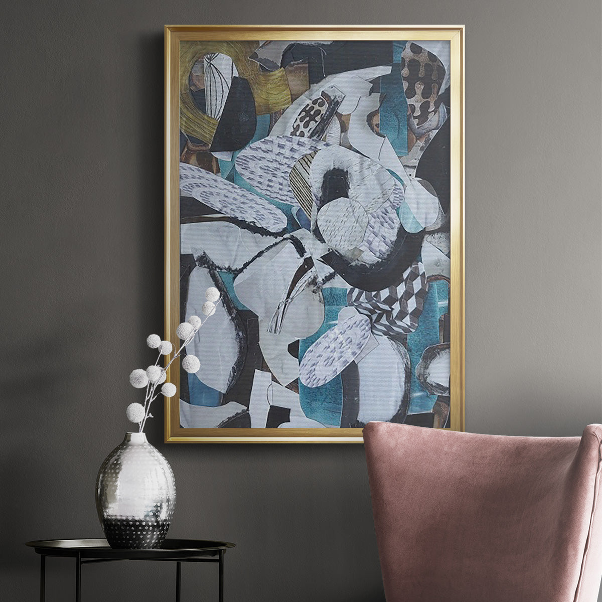 Hawaiian Beach Glass - Modern Framed Canvas Print