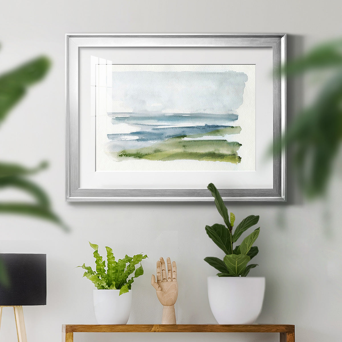 Coastline Splash I Premium Framed Print - Ready to Hang