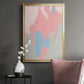 Blushing Abstract III - Modern Framed Canvas Print