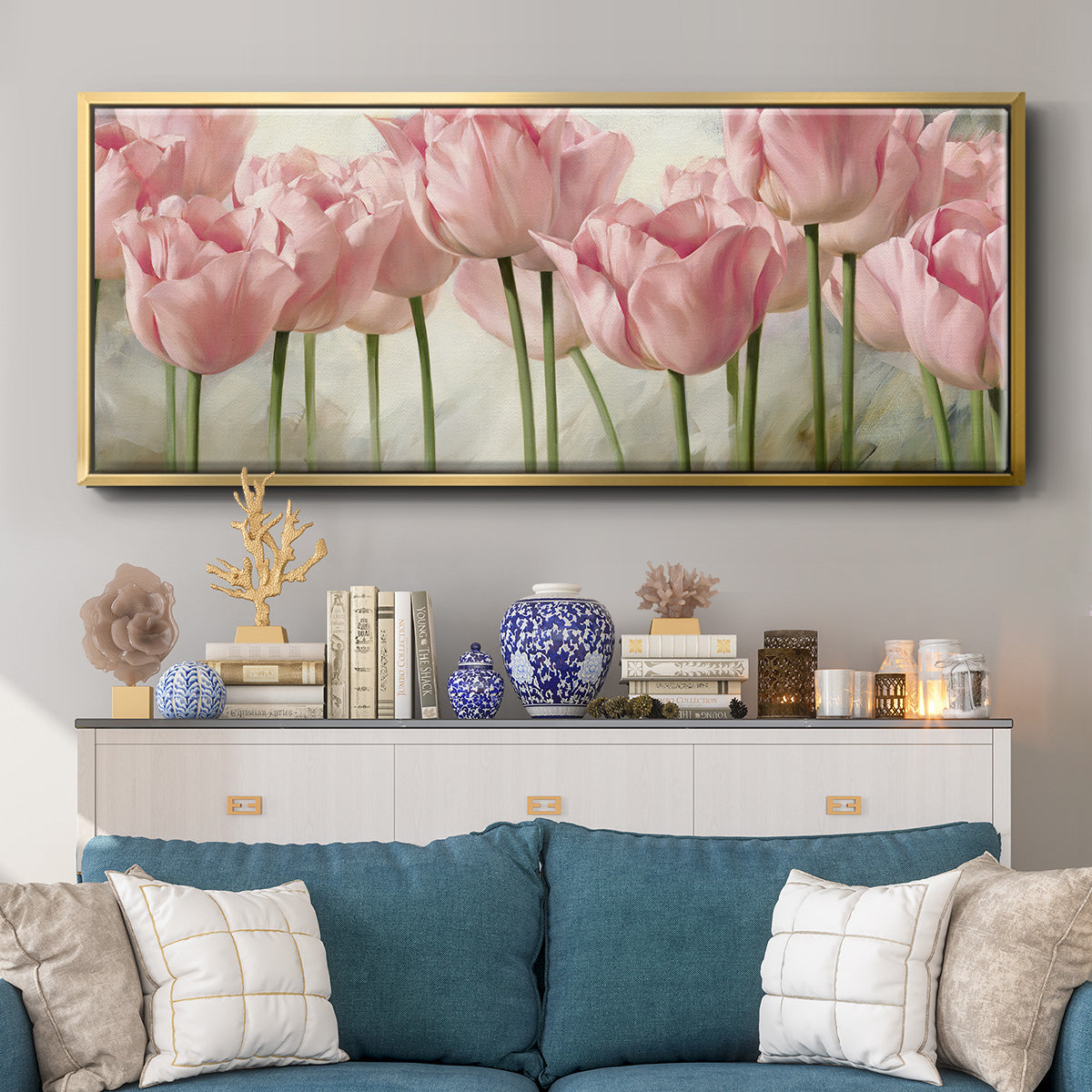 Nature Inspired I - Floater Framed Canvas Print
