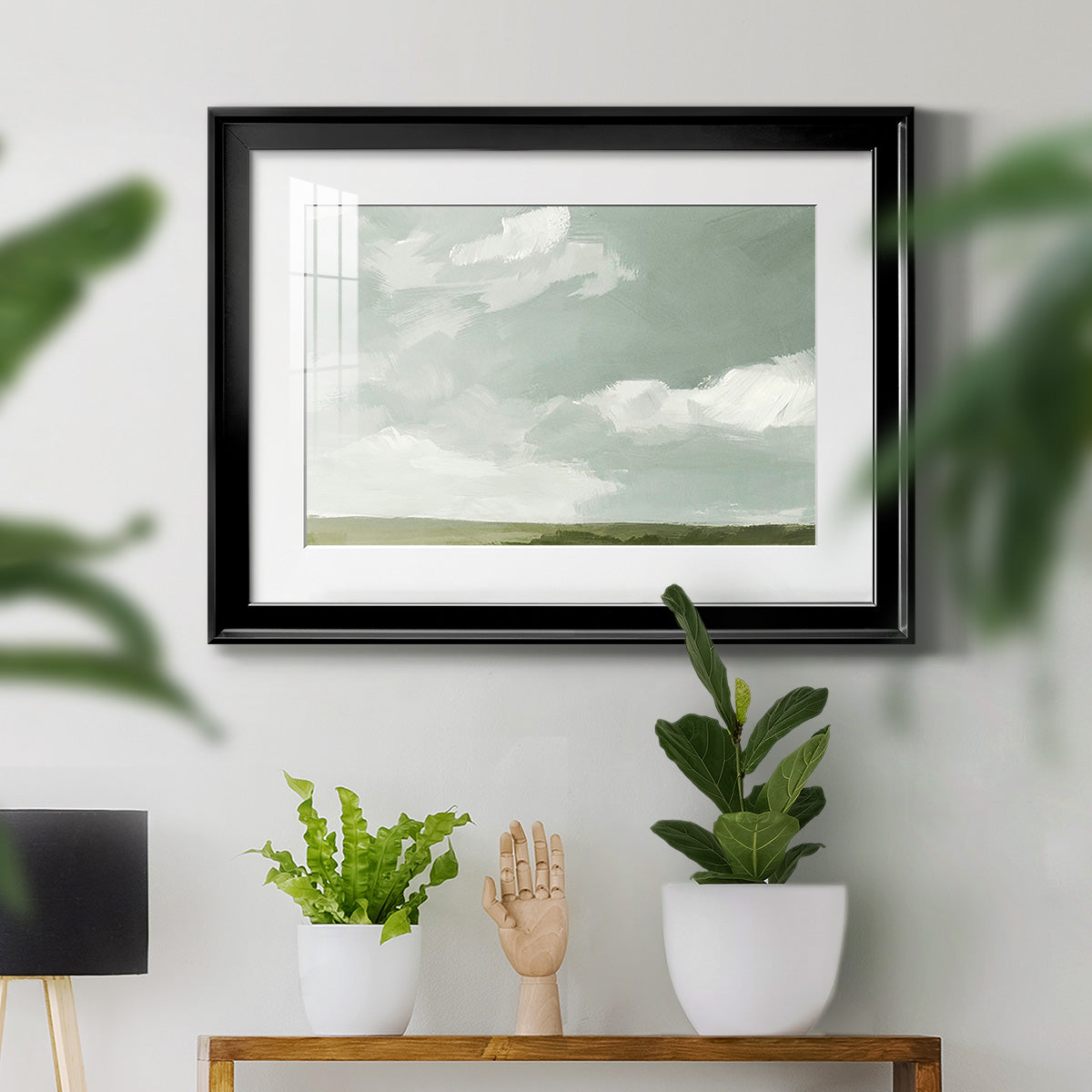 Gray Stone Sky II Premium Framed Print - Ready to Hang