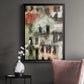 Stacked Houses II - Modern Framed Canvas Print