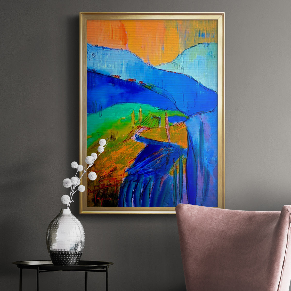 Fertile Dreams I - Modern Framed Canvas Print